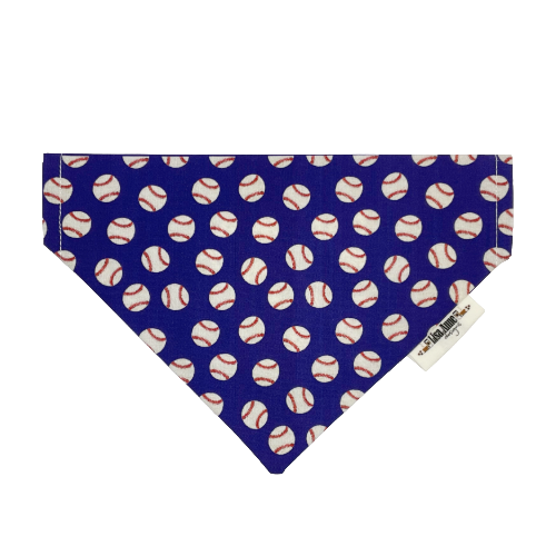 Play Ball! Dog Bandana | Reversible Baseball Pet Bandana