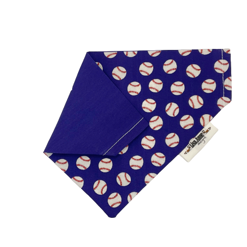 Play Ball! Dog Bandana | Reversible Baseball Pet Bandana