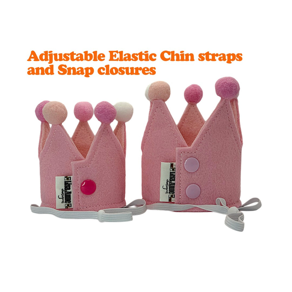 Pet Party Crown for Dogs & Cats | Adjustable Birthday Hat