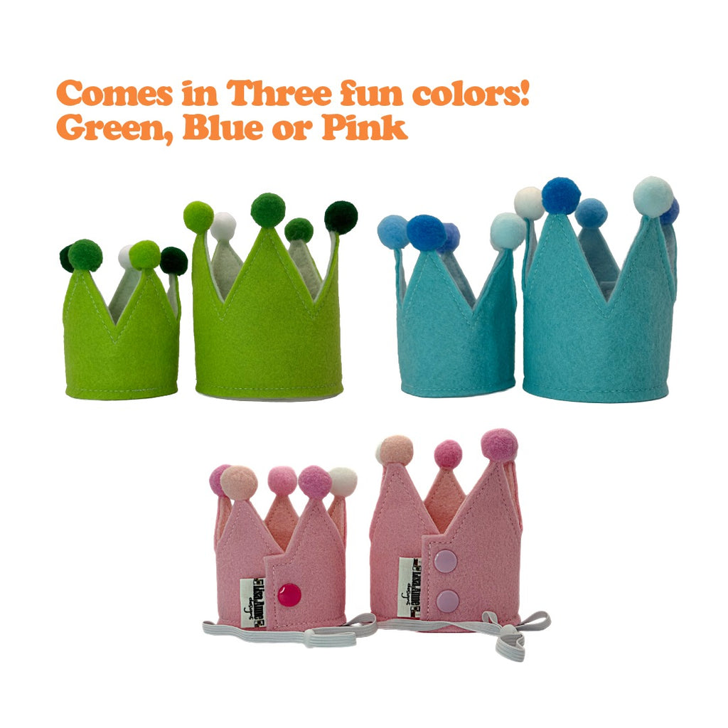 Pet Party Crown for Dogs & Cats | Adjustable Birthday Hat