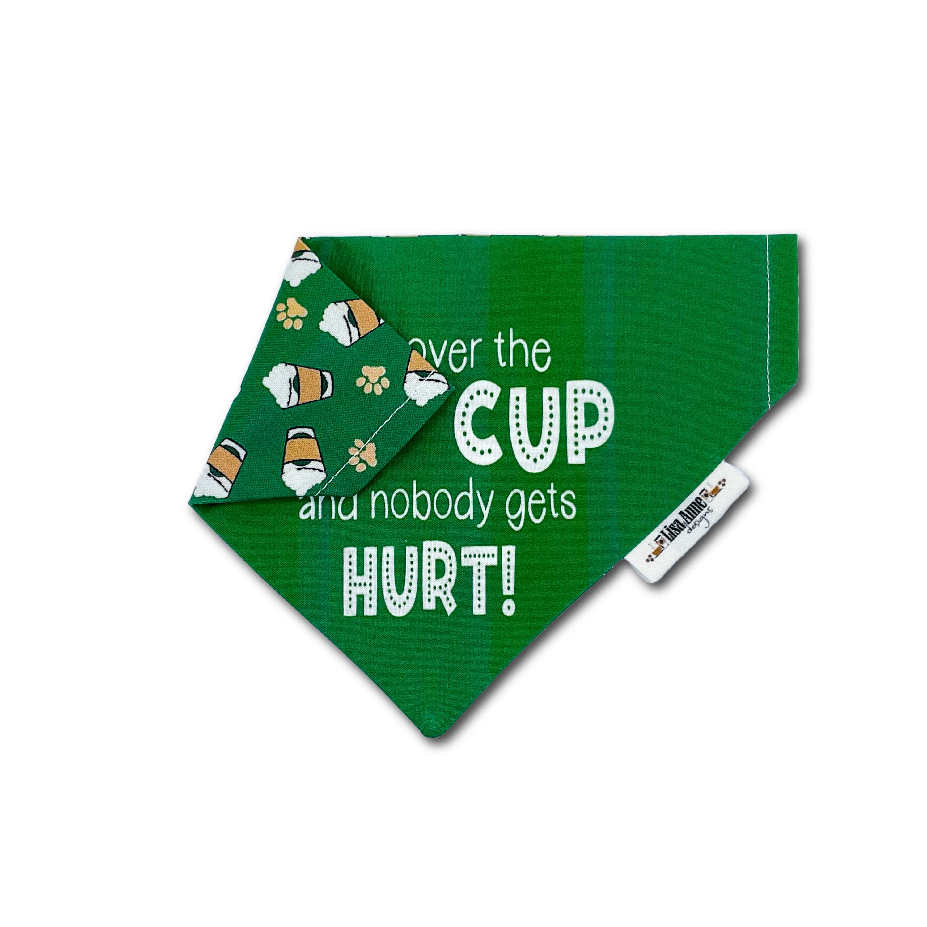 Pup Cup Dog Bandana | Reversible Coffee-Lover Pet Bandana