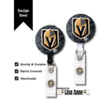 Vegas Golden Knights Badge Reel | Handmade Hockey ID Holder