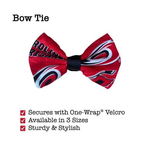 Hurricanes Hockey Dog Bow Tie | Red Pet Bow Tie