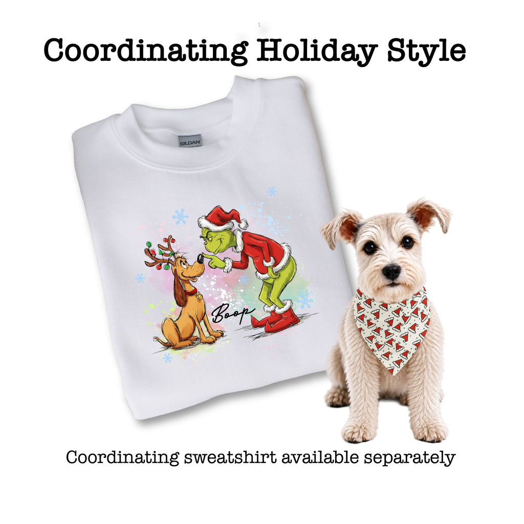 Santa Hats Scrunchie Dog Bandana