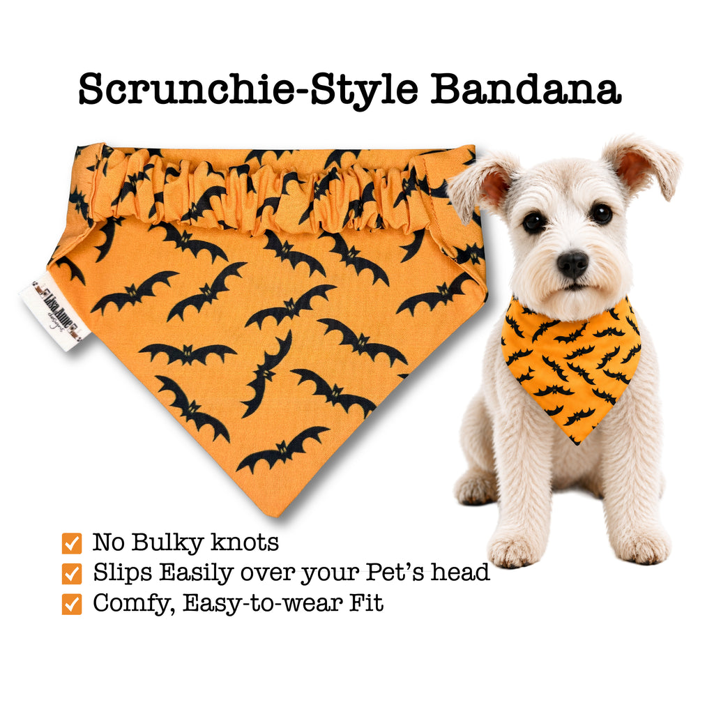 Bats Scrunchie Dog Bandana