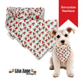 Santa Hats Scrunchie Dog Bandana