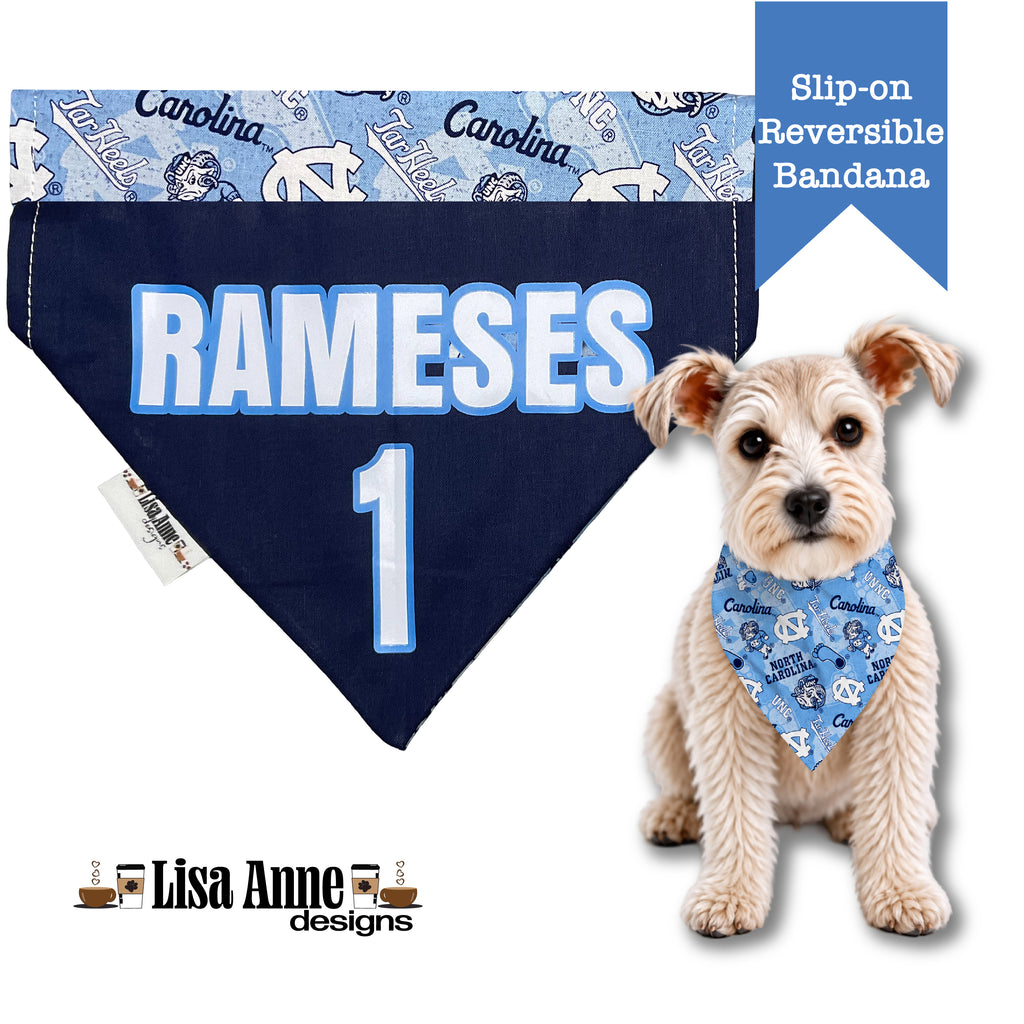 Personalized UNC Over-the-Collar Dog Bandana