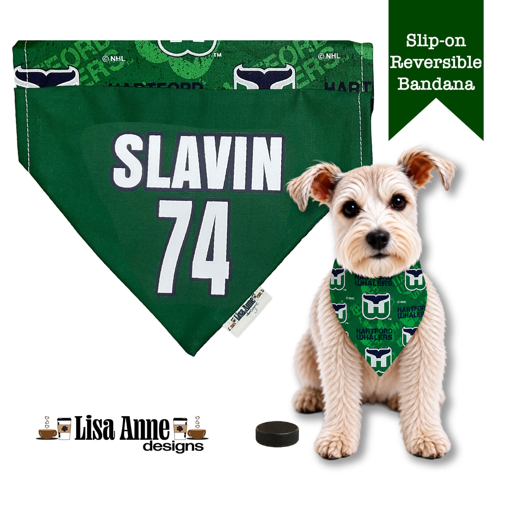 Personalized Whalers Over-the-Collar Dog Bandana