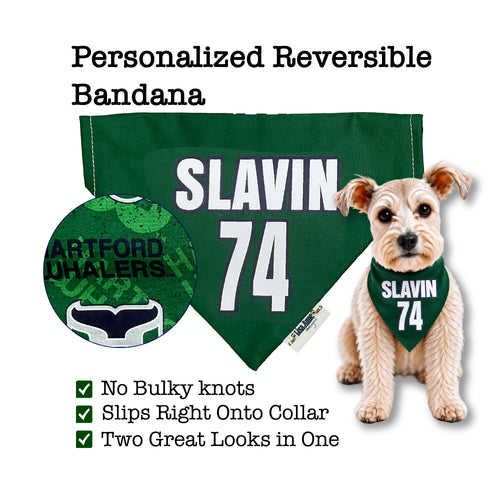 Personalized Whalers Over-the-Collar Dog Bandana