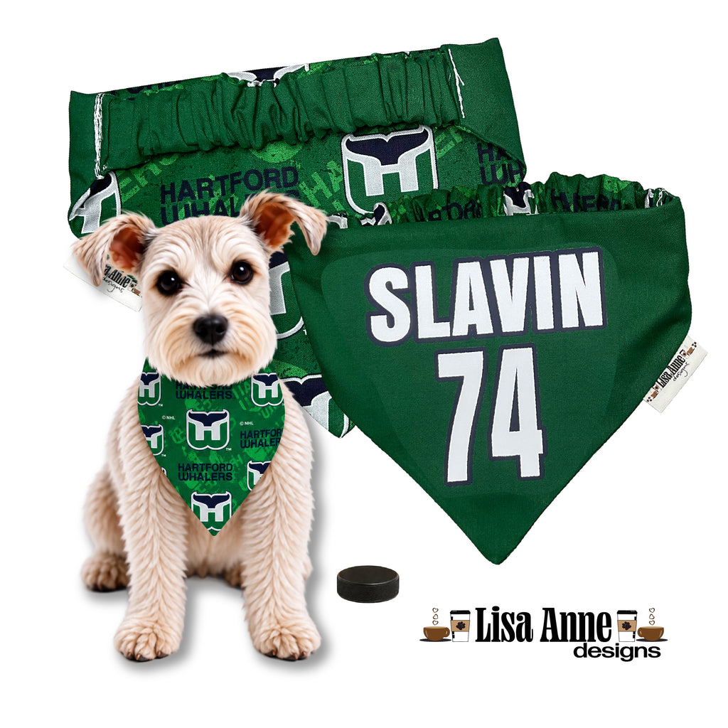 Personalized Whalers Scrunchie Dog Bandana