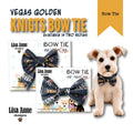 Vegas Golden Knights Hockey Dog Bow Tie | Regular & Sailor Styles