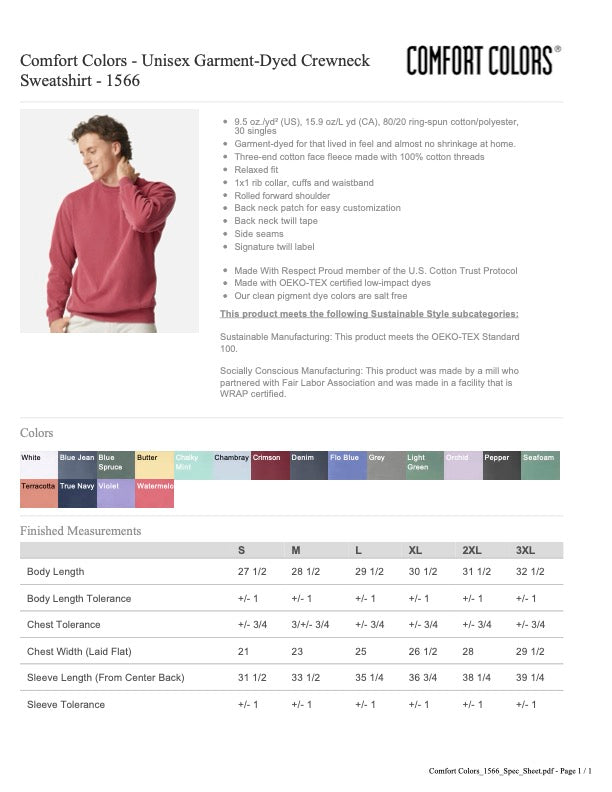 Dog Kisses Fix Everything | Comfort Color Sweatshirt