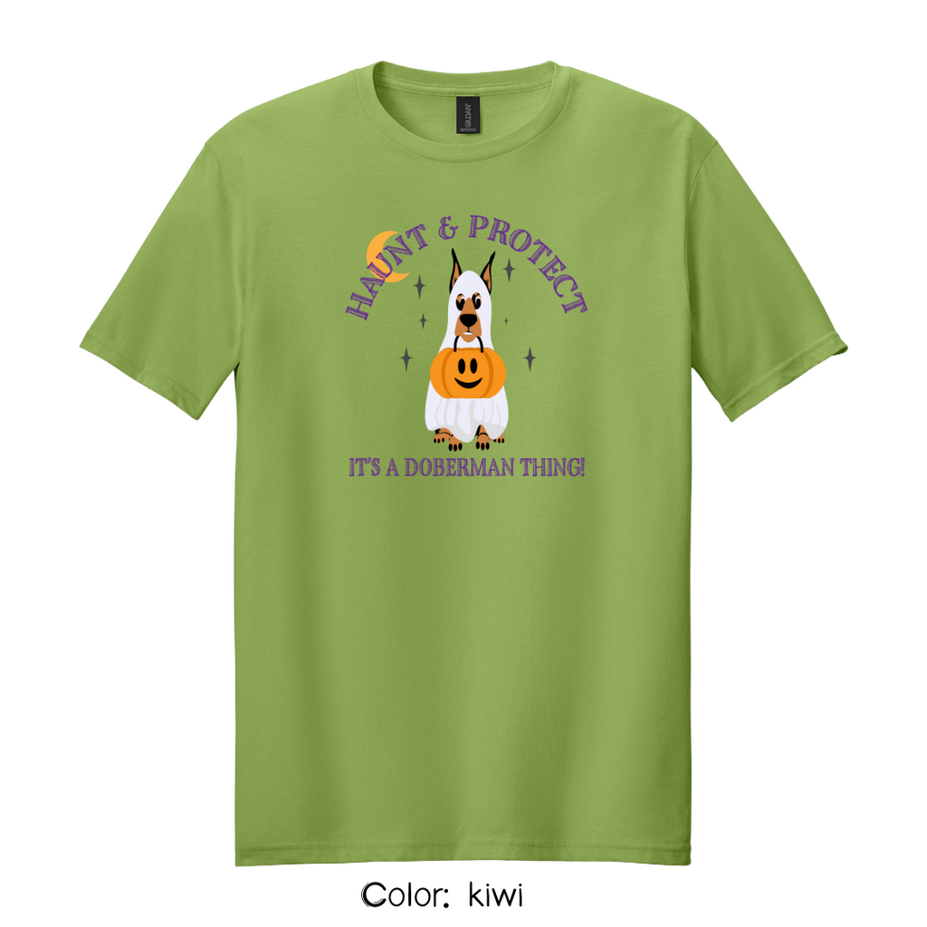 Haunt & Protect T-Shirt | Doberman Halloween Tee