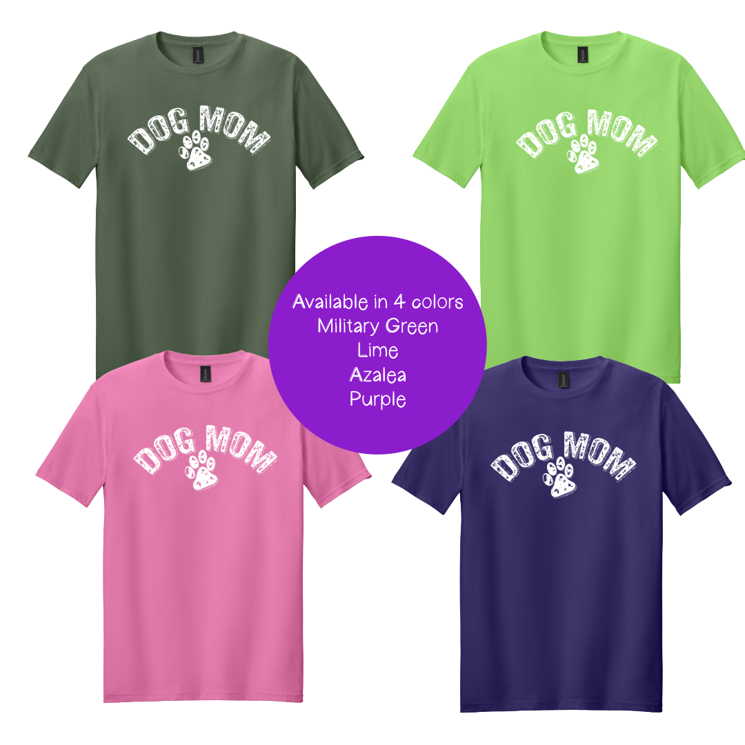 Dog Mom Paw Print T-Shirt – Cute Dog Lover Tee | Unisex Pet Parent Shirt