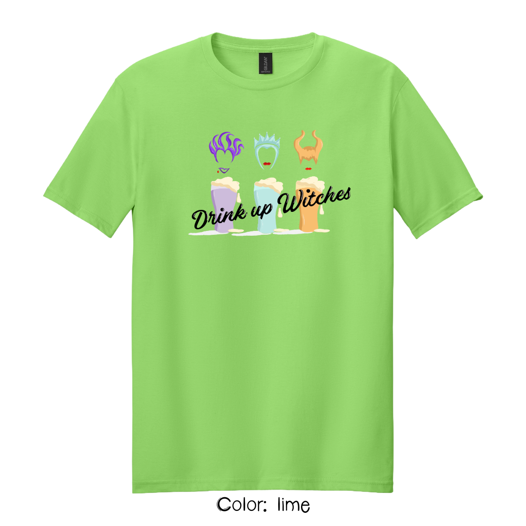 Drink Up Witches T-Shirt | Funny Halloween Graphic Tee