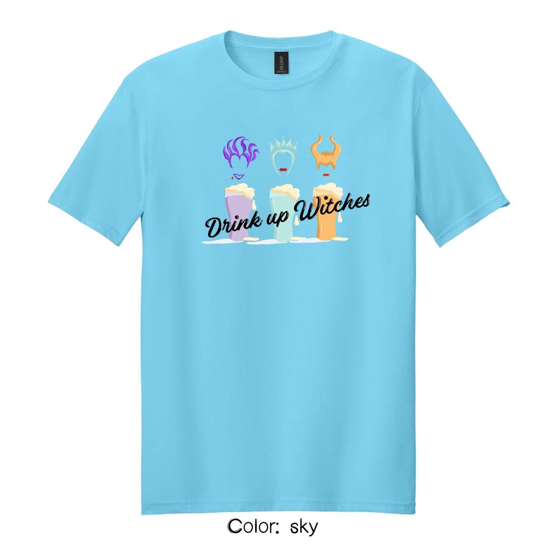 Drink Up Witches T-Shirt | Funny Halloween Graphic Tee