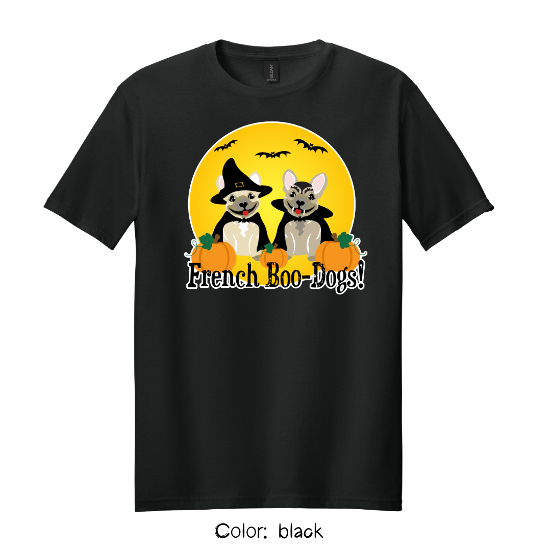 French Boo-Dogs T-Shirt | Halloween Dog Lover Tee
