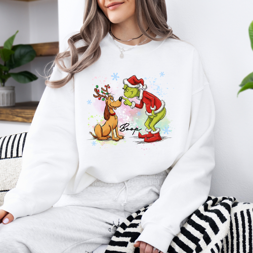 BOOP – Grinch-Inspired Christmas T-Shirt | Holiday Graphic Crewneck