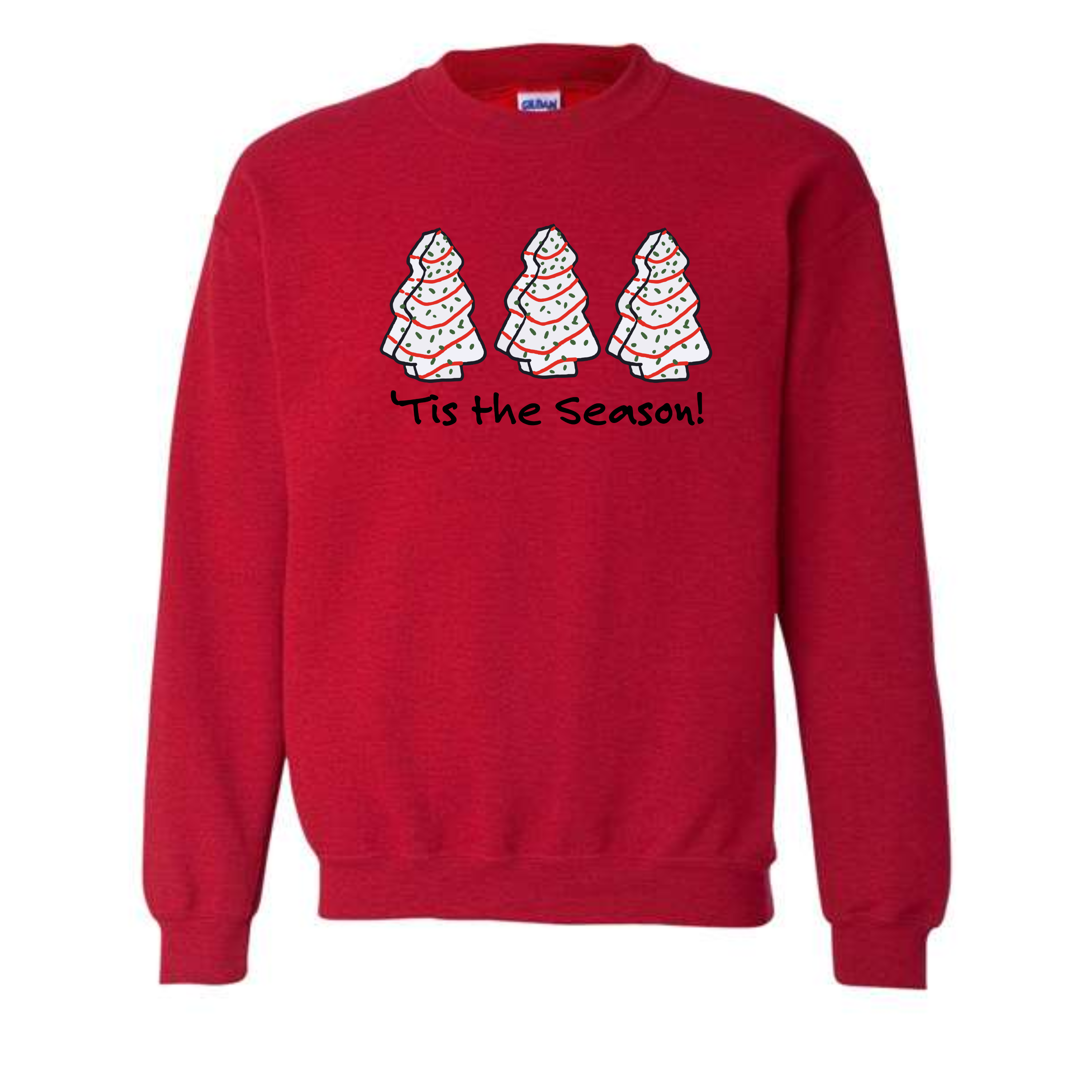 ’Tis the Season Snack Cake T-Shirt | Holiday Graphic Crewneck