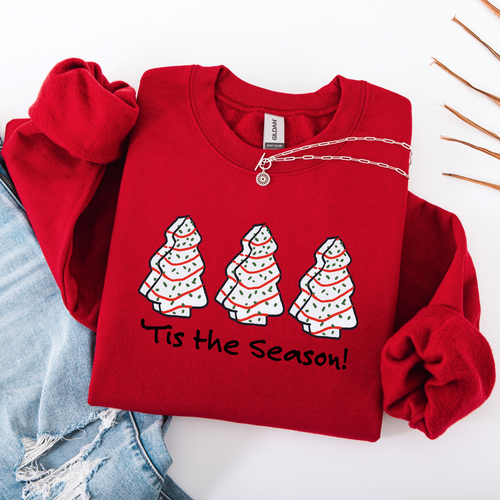 ’Tis the Season Snack Cake T-Shirt | Holiday Graphic Crewneck