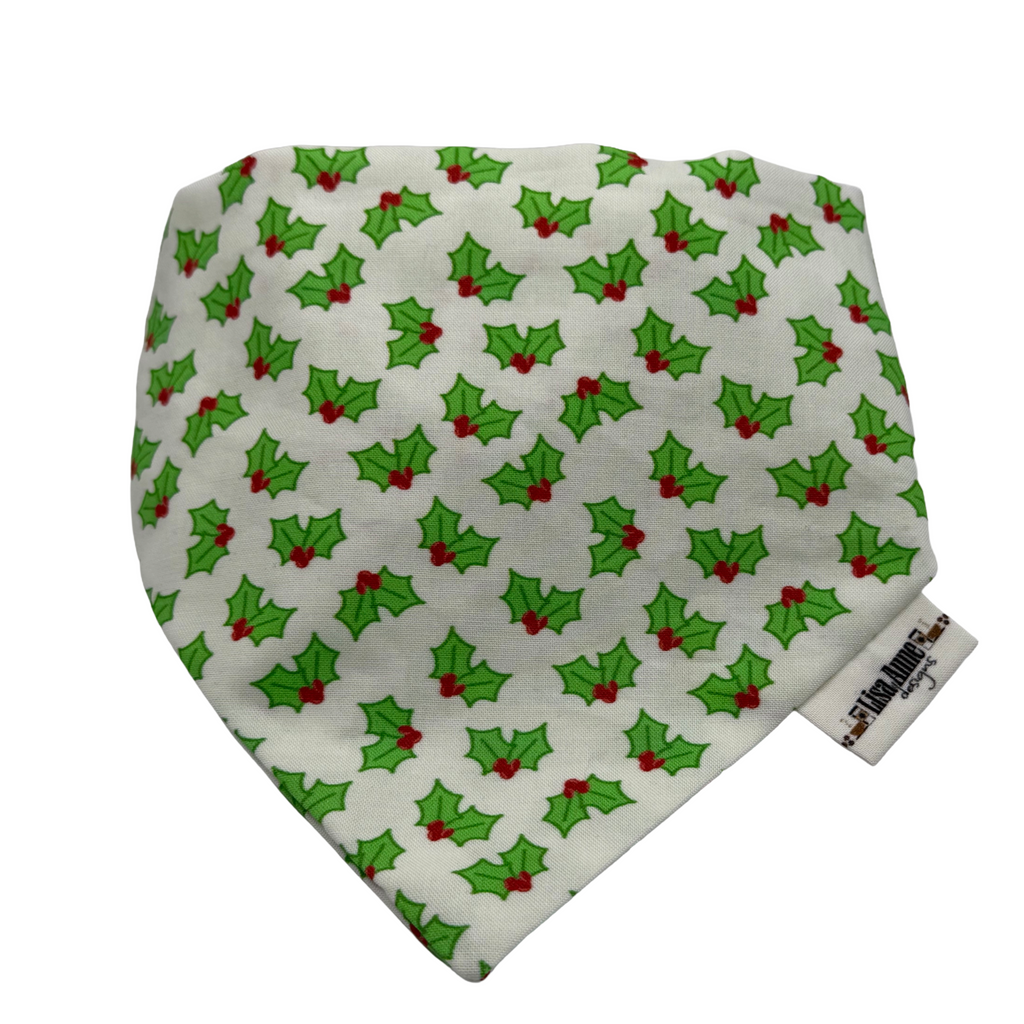HOLLY BERRIES LIMITED EDITION — Scrunchie Style Slip-On  Pet Bandana
