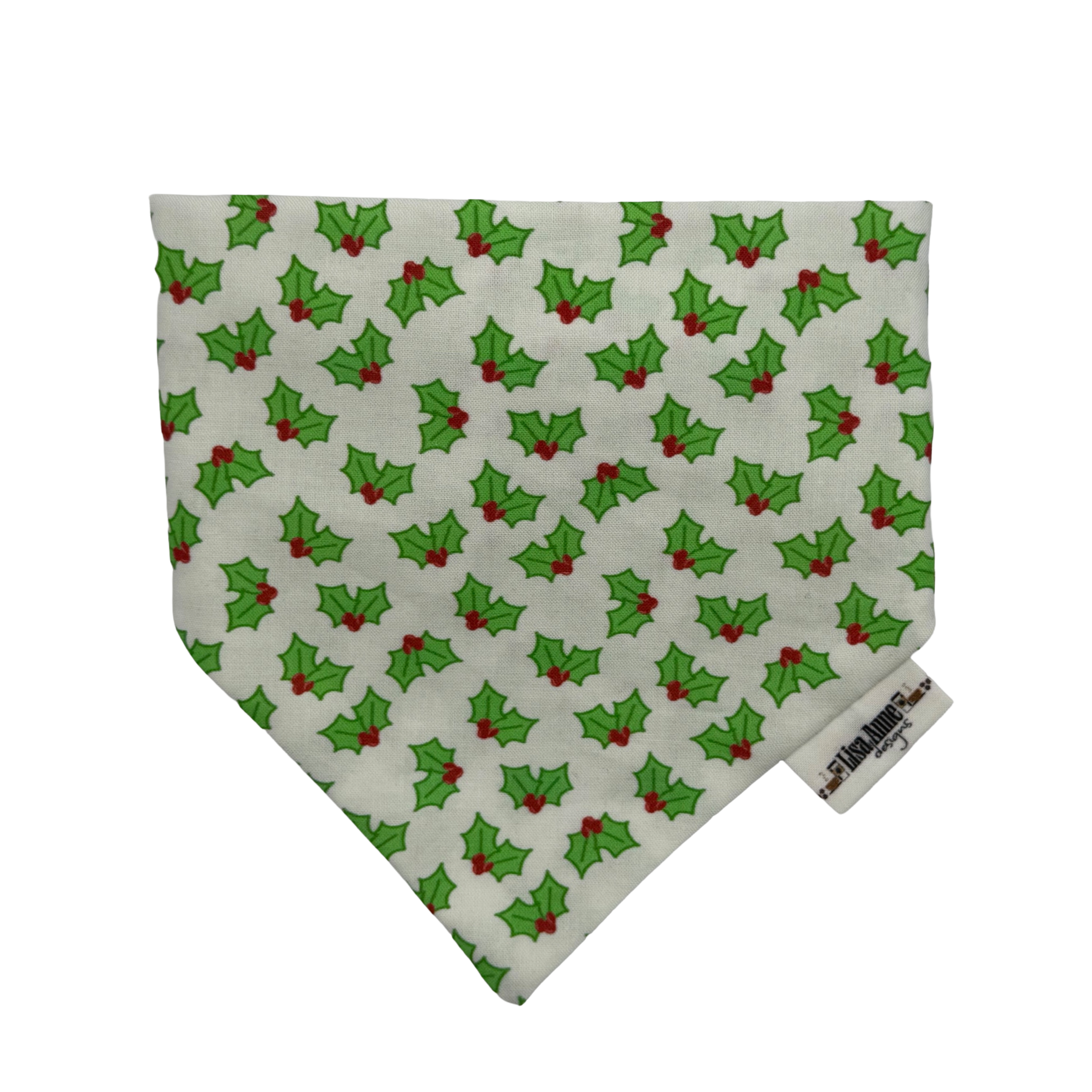 HOLLY BERRIES LIMITED EDITION — Scrunchie Style Slip-On  Pet Bandana