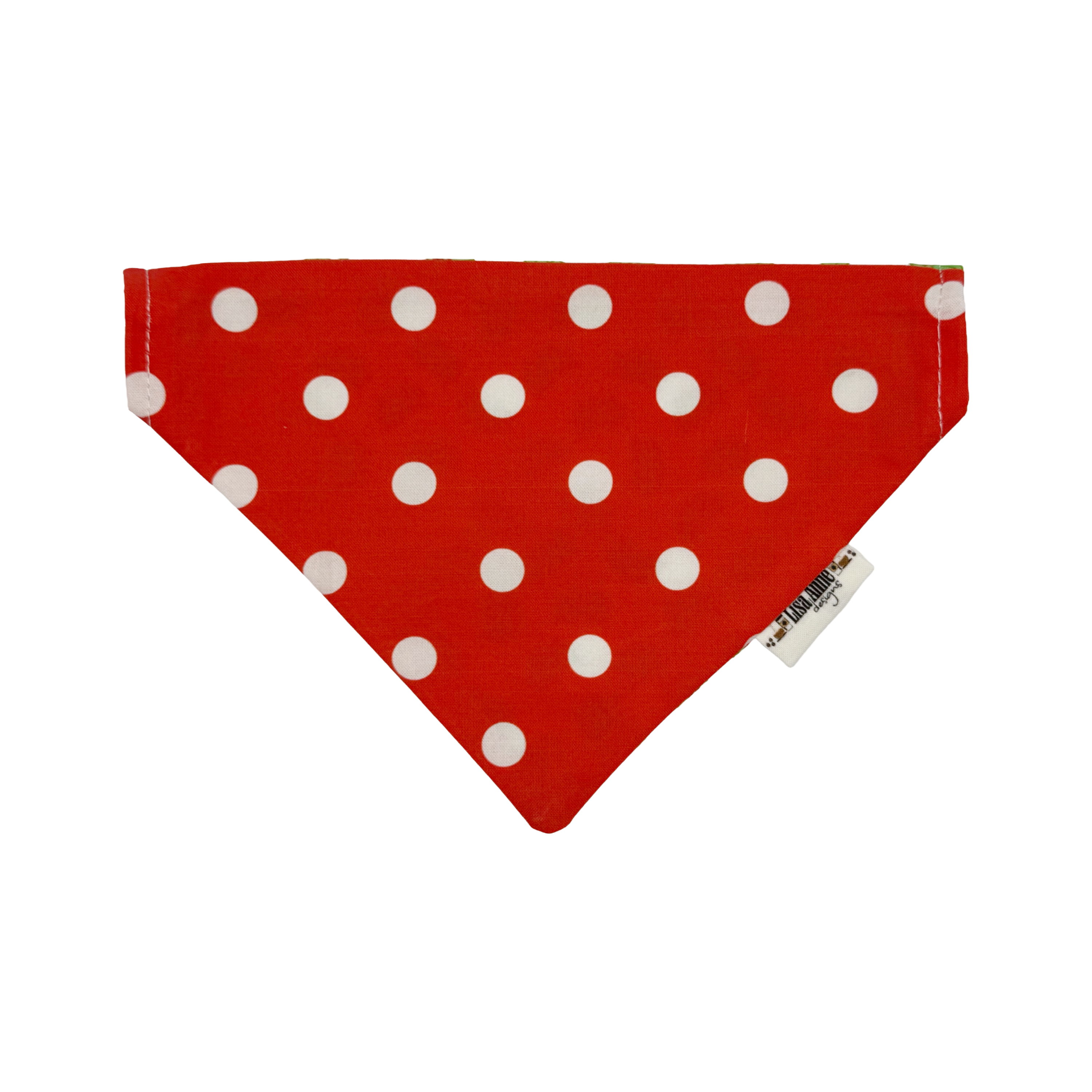 Holly Berries and Red Polka Dots — Over-the-Collar, Reversible - LIMITED EDITION