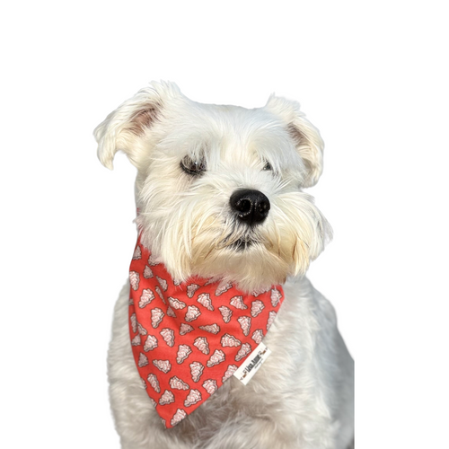 Christmas Cakes -Holiday Treat - LIMITED EDITION — Scrunchie Style Slip-On Pet Bandana