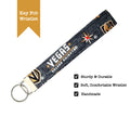 Vegas Golden Knights Key Fob | Handmade Hockey Wristlet Keychain