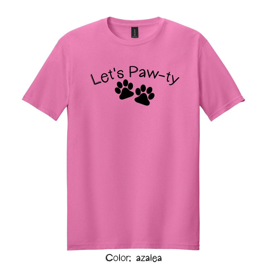 Let's Paw-ty T-Shirt - Dog Birthday Party Matching Tee | Unisex Pet Parent Tshirt