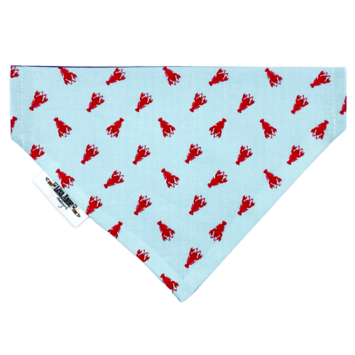 Lobster Love Dog Bandana | Reversible Coastal Pet Bandana