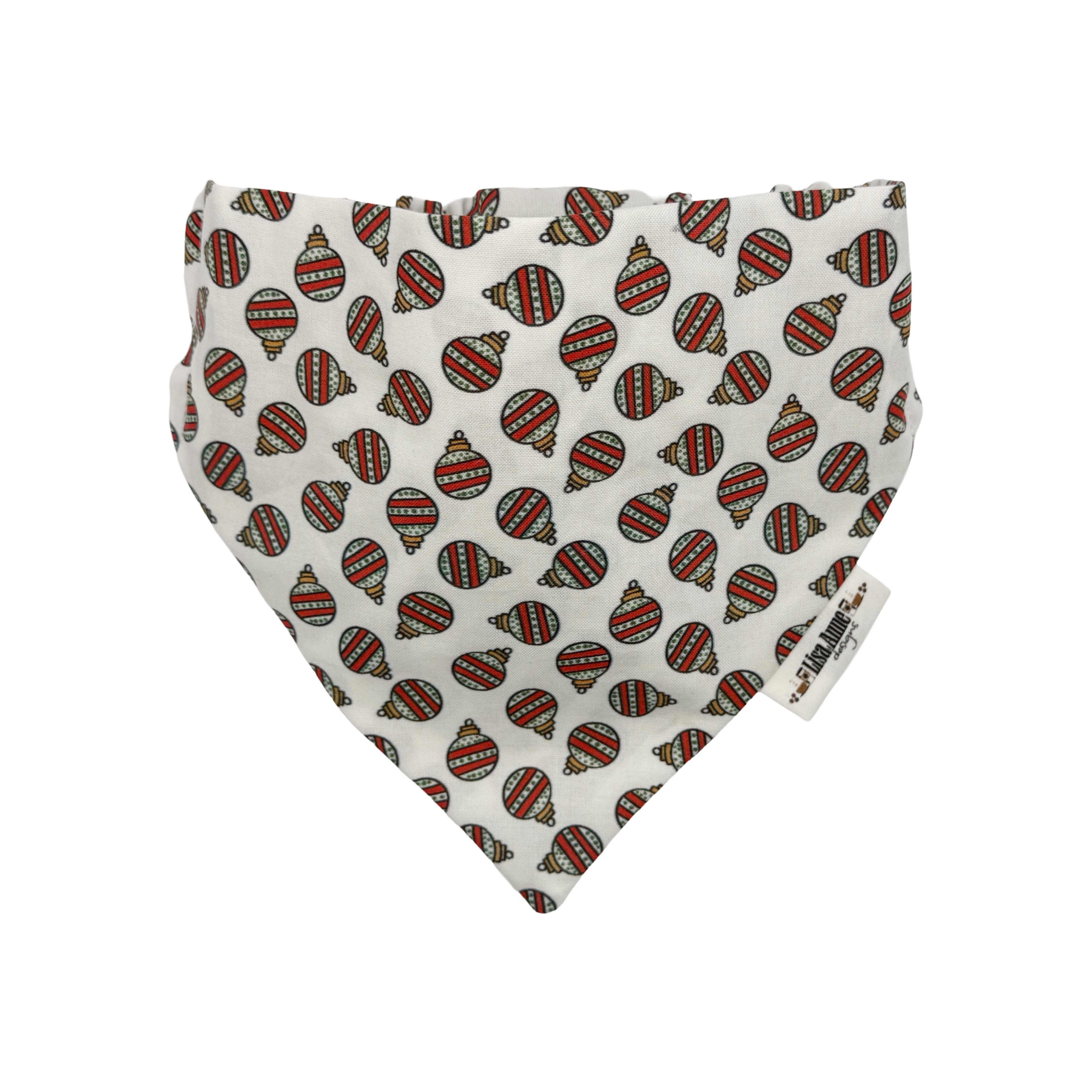 CHRISTMAS ORNAMENTS LIMITED EDITION —  Scrunchie Style Slip-On Pet Bandana