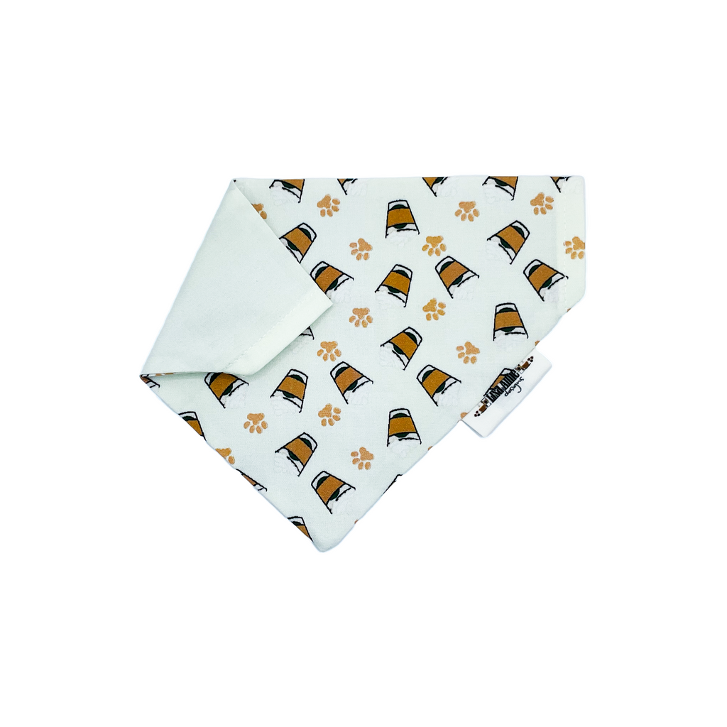 Pup Cup Dog Bandana | Reversible Coffee-Lover Pet Bandana