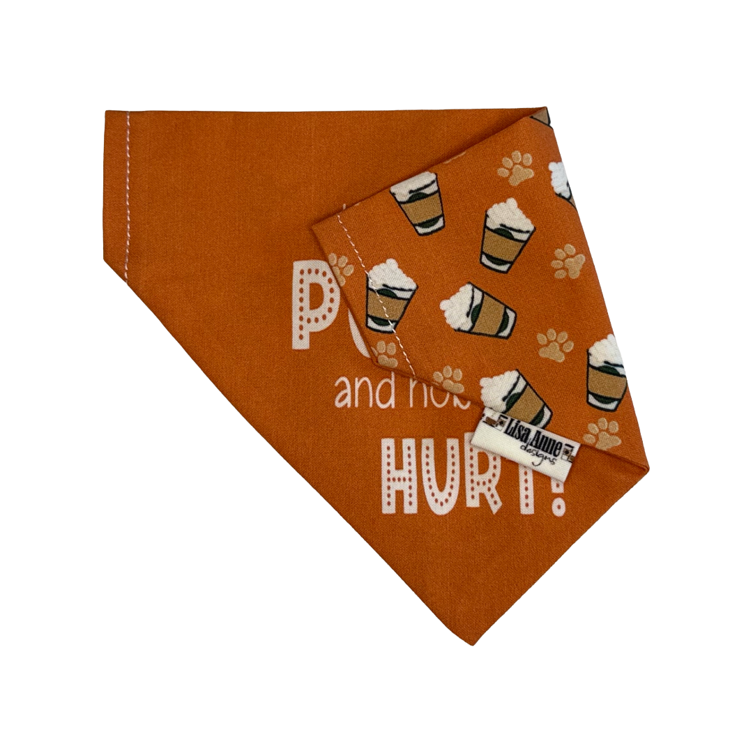 Pup Cup Dog Bandana | Reversible Coffee-Lover Pet Bandana | PSL Fall Bandana | Limited Size