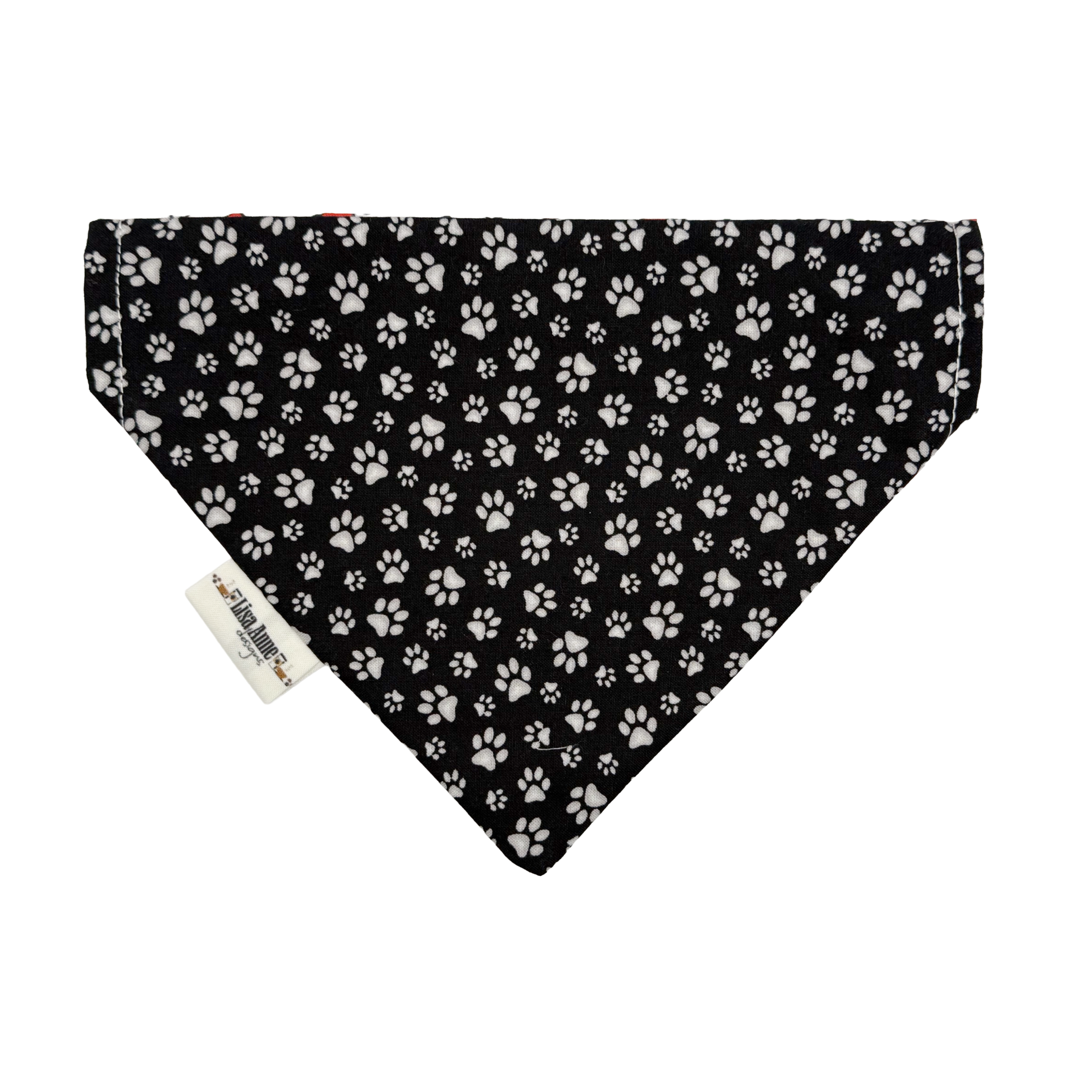 Santa Hats + Paw Prints — Over-the-Collar, Reversible - LIMITED EDITION