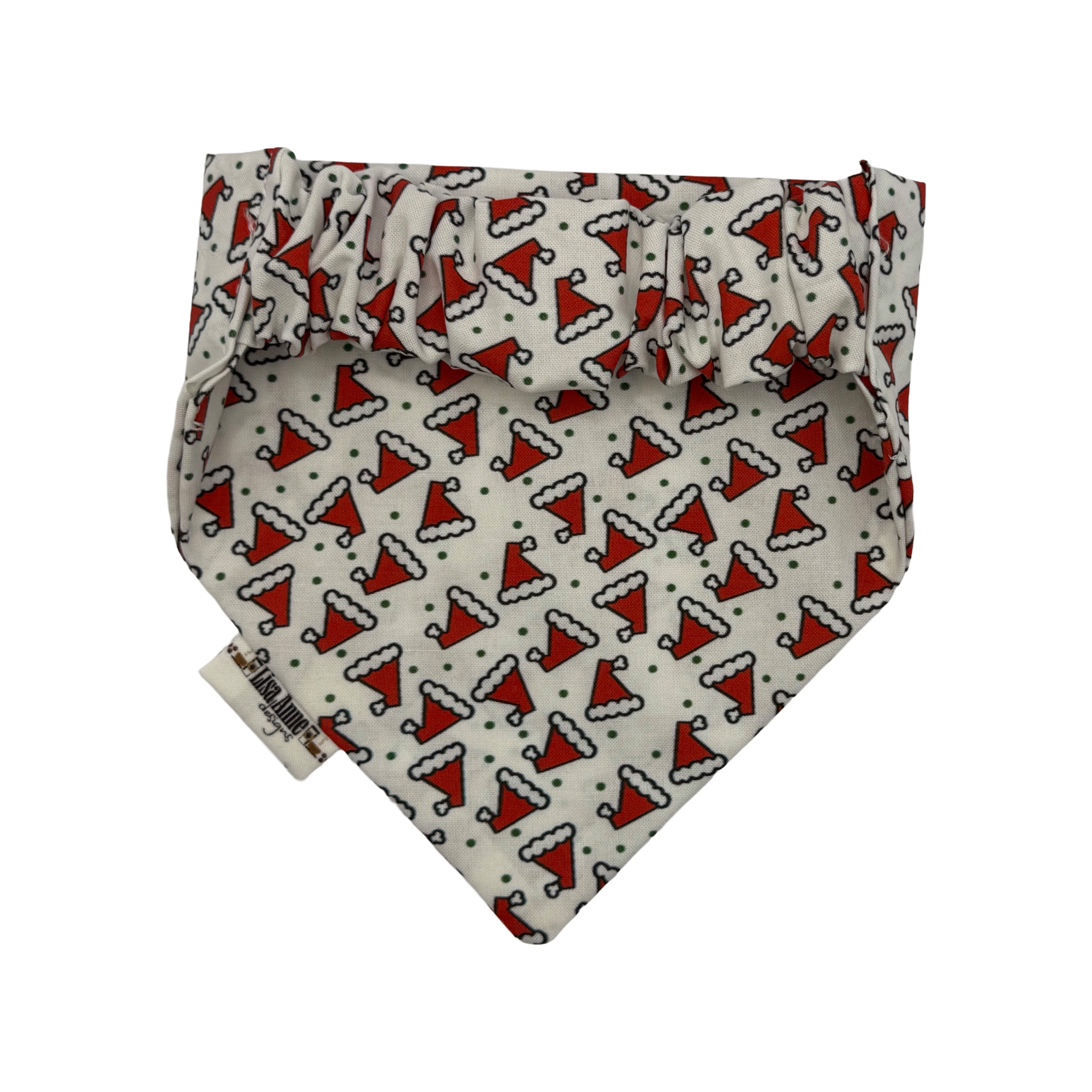 SANTA HATS LIMITED EDITION  —  Scrunchie Style Slip-On Pet Bandana