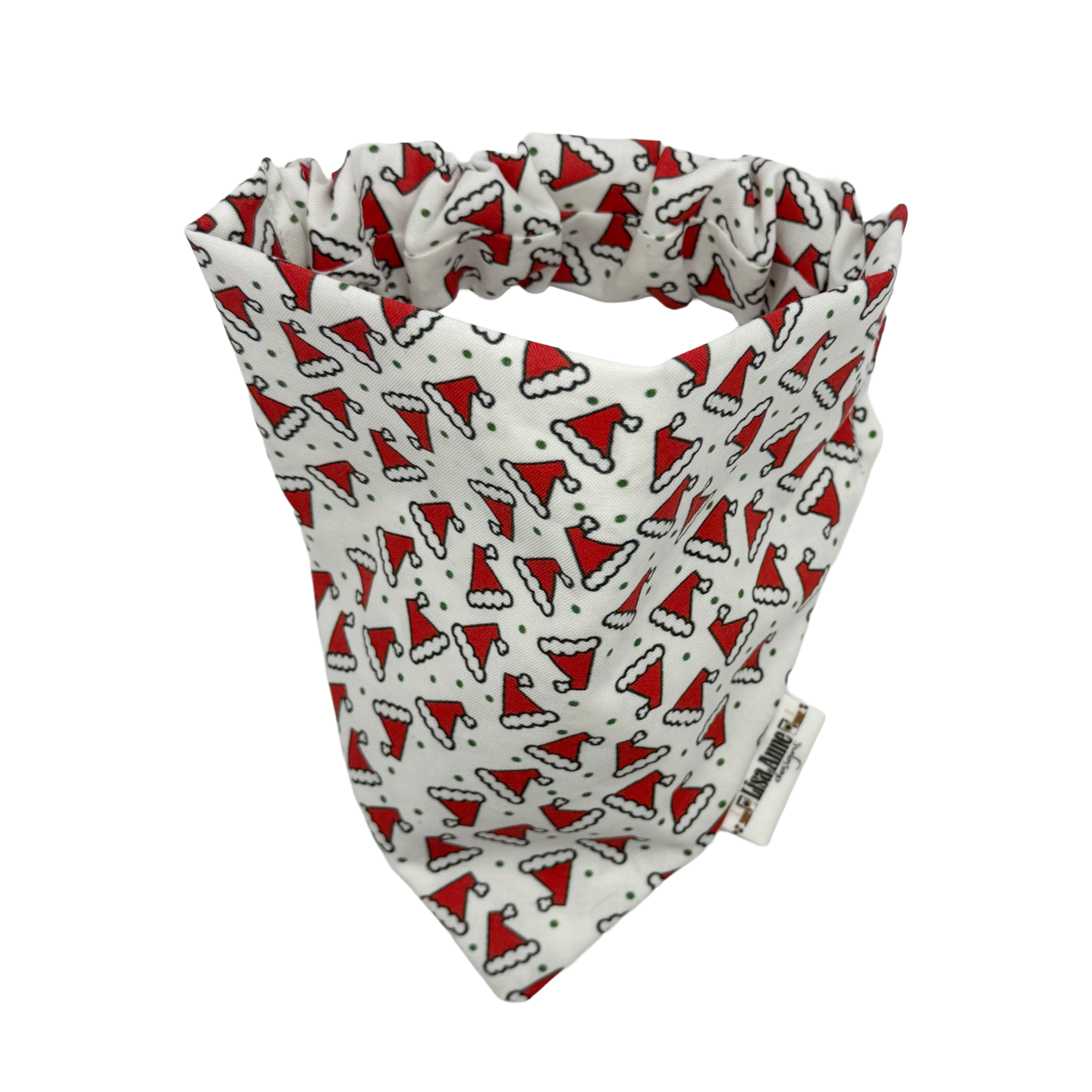 SANTA HATS LIMITED EDITION  —  Scrunchie Style Slip-On Pet Bandana
