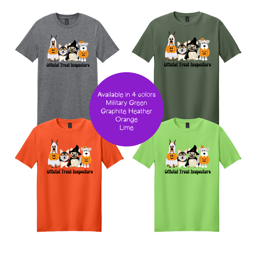 Official Treat Inspectors T-Shirt | Dog Halloween Tee