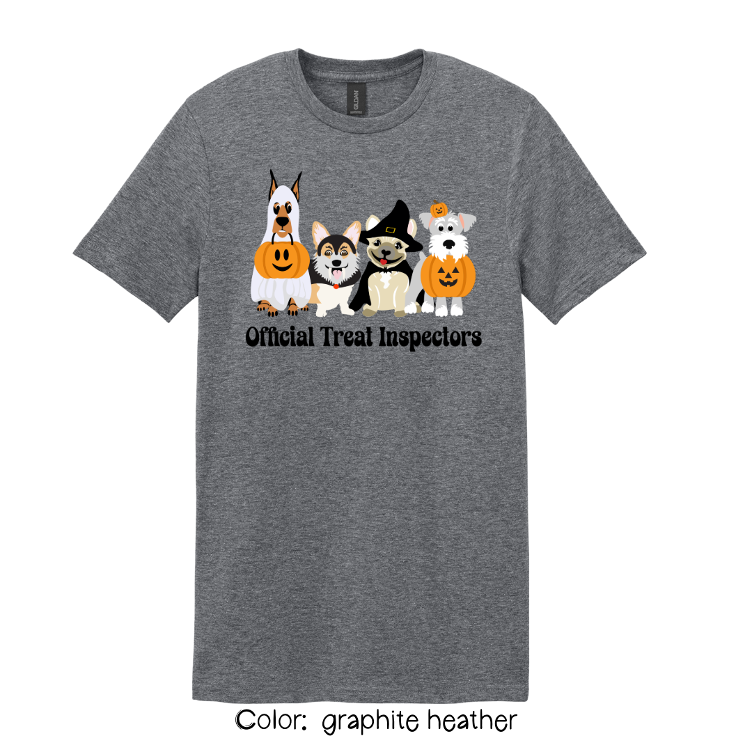 Official Treat Inspectors T-Shirt | Dog Halloween Tee