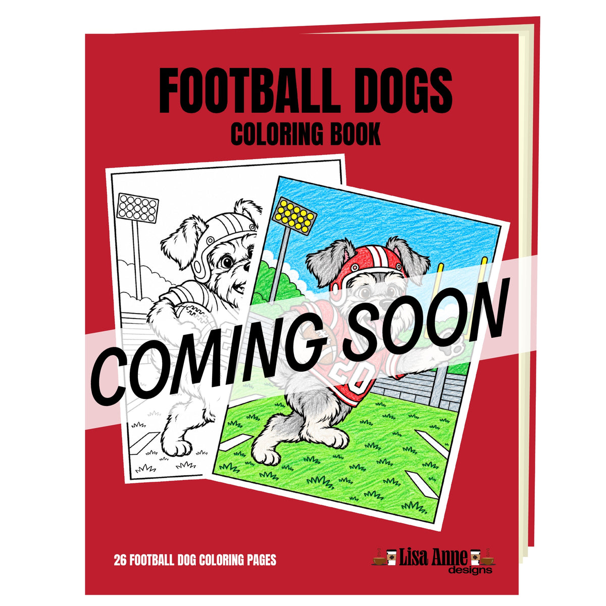 Football Dogs Coloring Book – Football-Themed Dog Coloring Pages