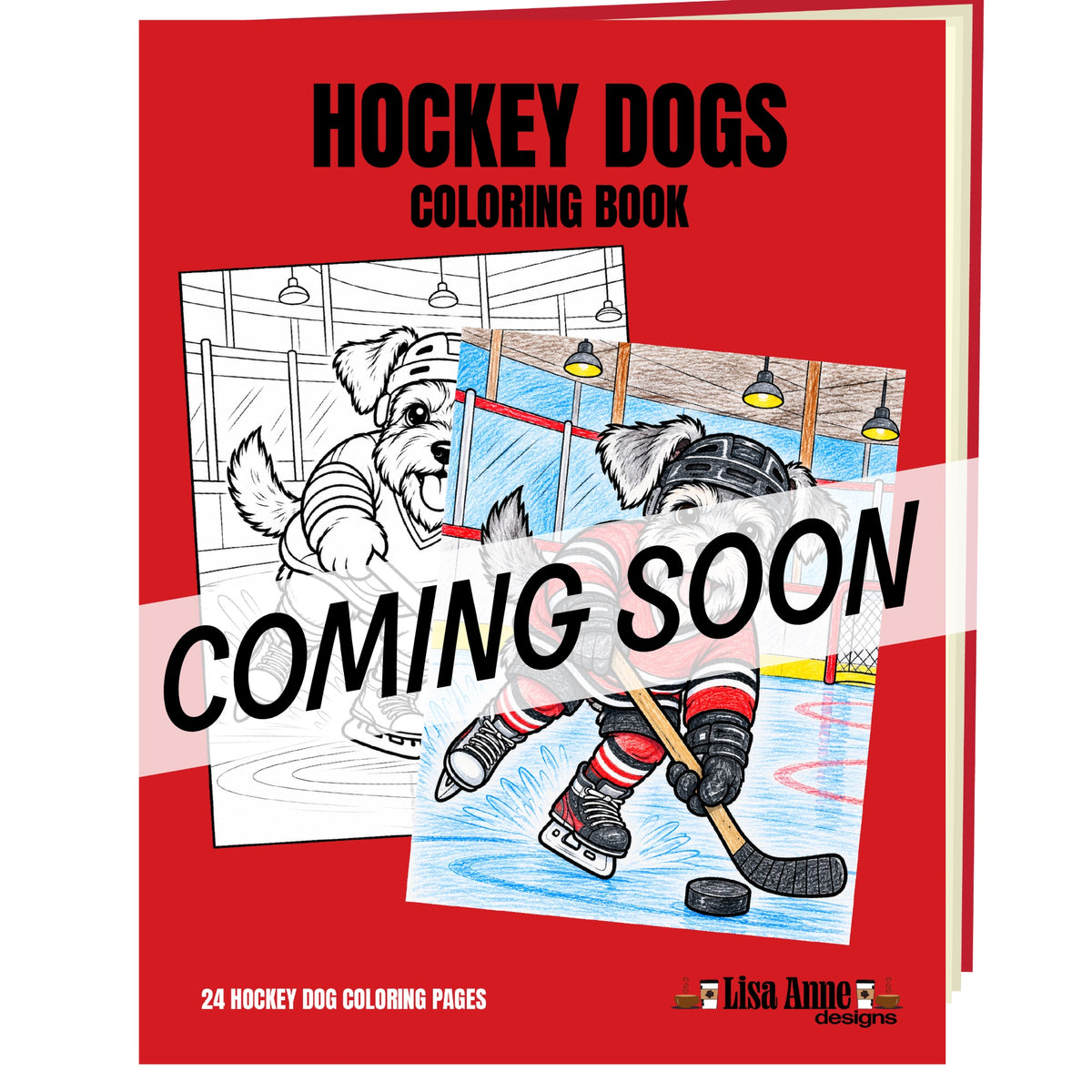 Hockey Dogs Coloring Book – Hockey-Themed Dog Coloring Pages
