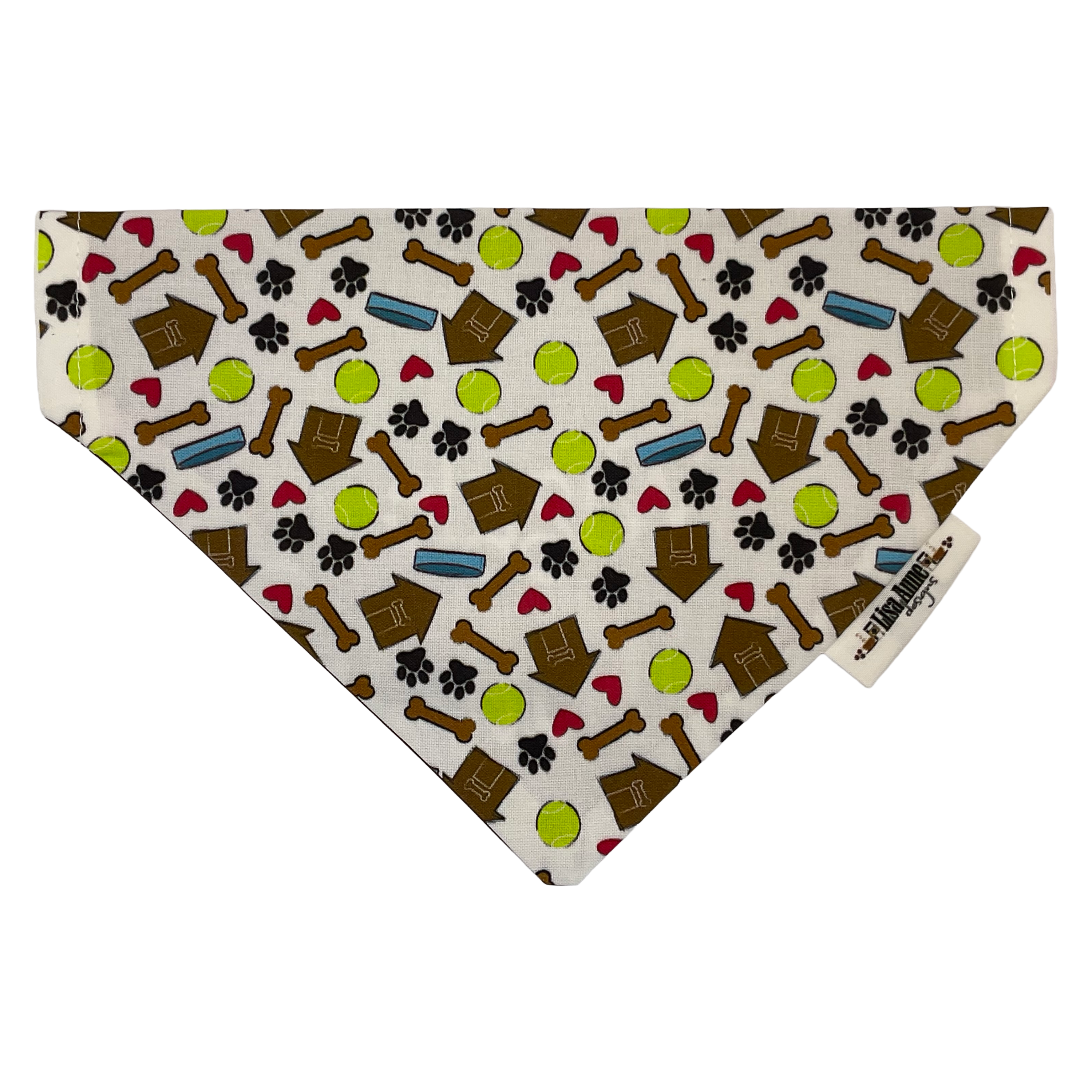 Wiggle Butt Dog Bandana: Reversible Over-the-Collar Puppy Accessory