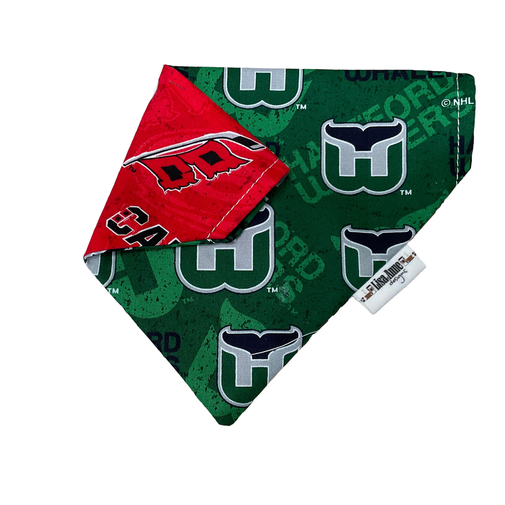 Dog Bandana, Pet Accessories, Hockey, Reversible