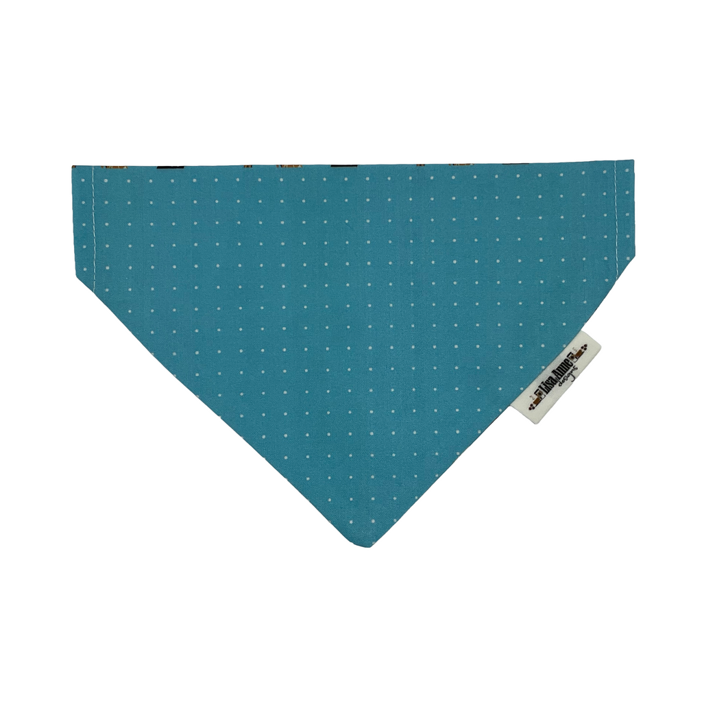 Reversible Dog Bandana: Over-the-Collar, Doberman Corgi Print