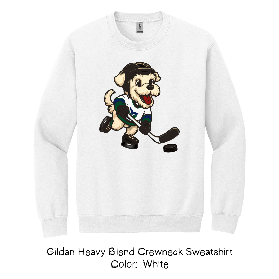 Hockey Dog Sweatshirt - Retro Team Shirt