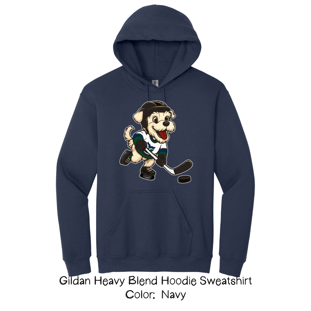 Hockey Dog Sweatshirt - Retro Team Shirt