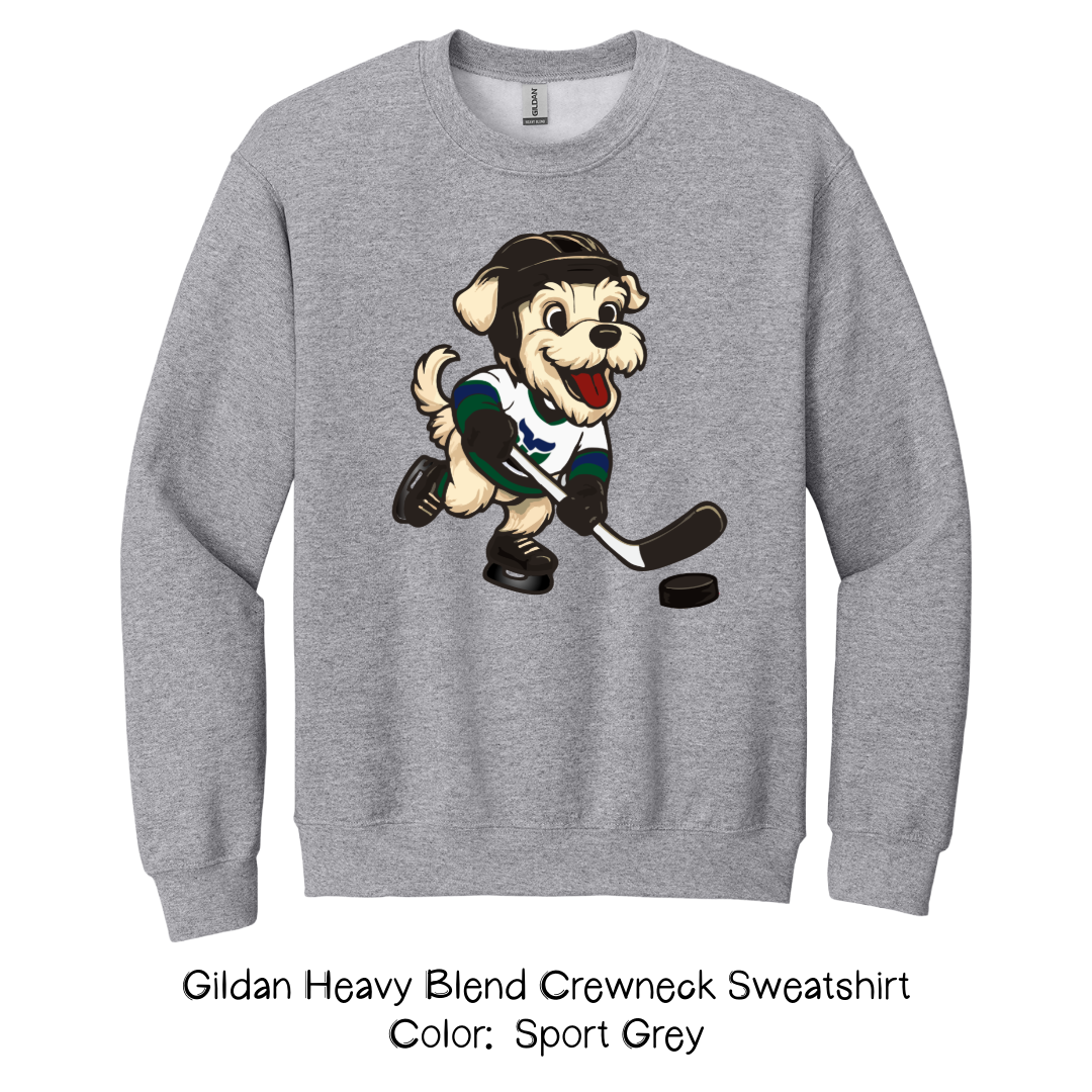 Hockey Dog Sweatshirt - Retro Team Shirt