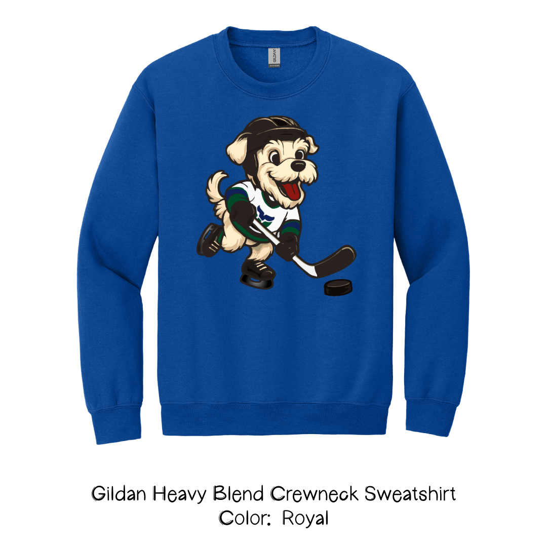 Hockey Dog Sweatshirt - Retro Team Shirt