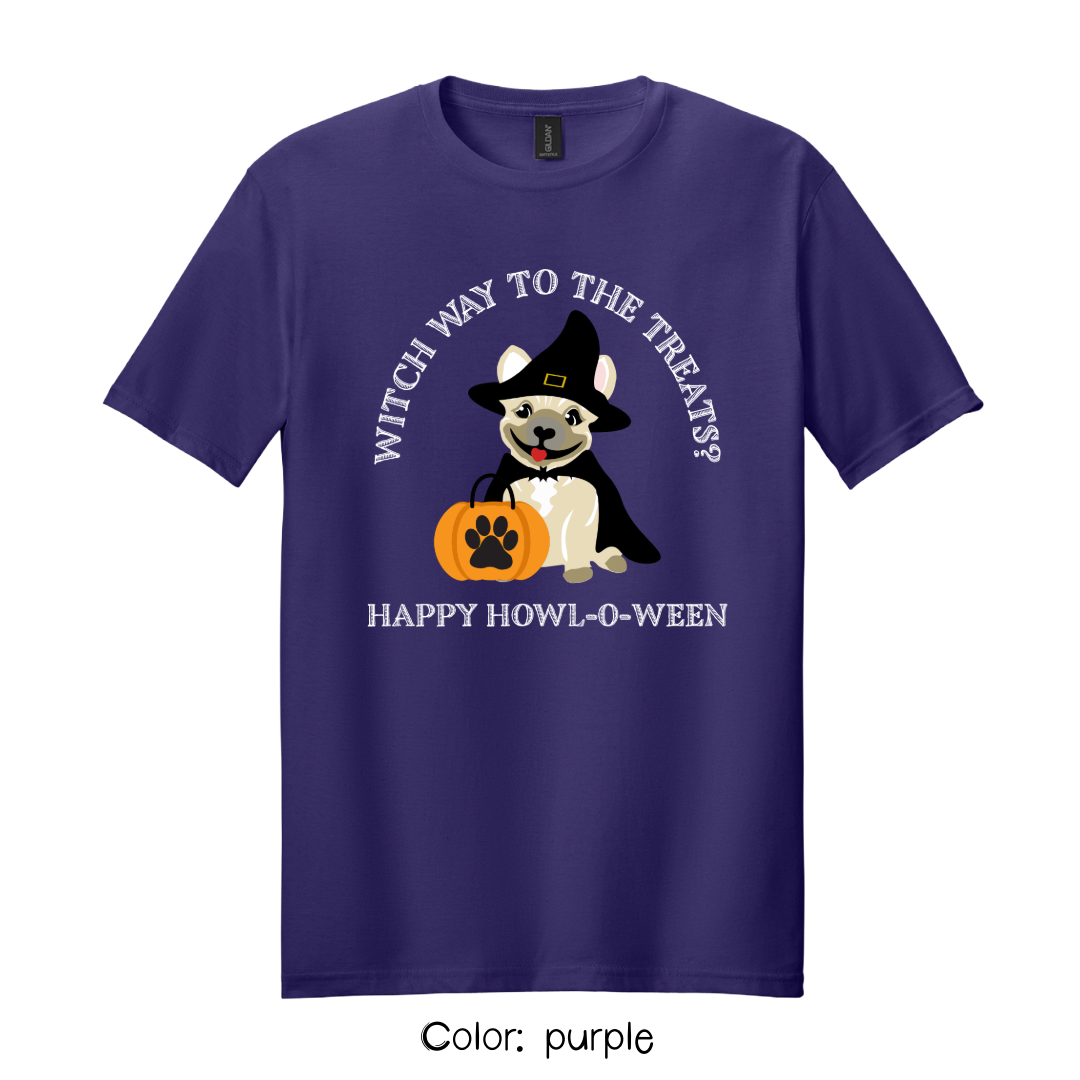 Witch Way to the Treats T-Shirt | Happy Howl-o-ween Tee