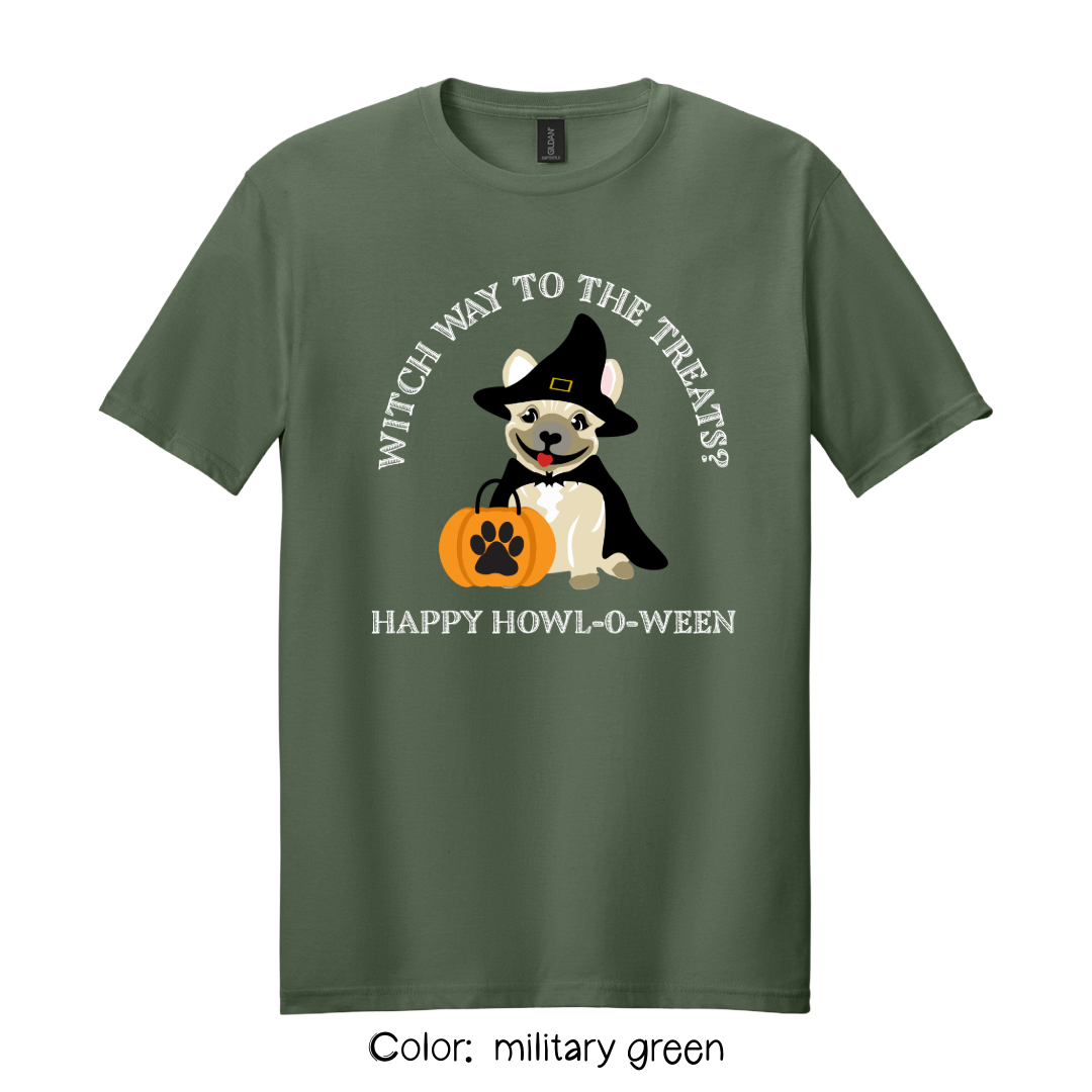 Witch Way to the Treats T-Shirt | Happy Howl-o-ween Tee